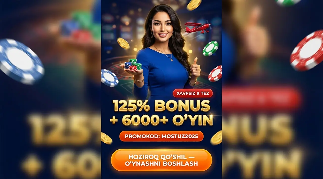 MOSTBET Қазино: 6000+ Ўйинлар ва 125% Бонус